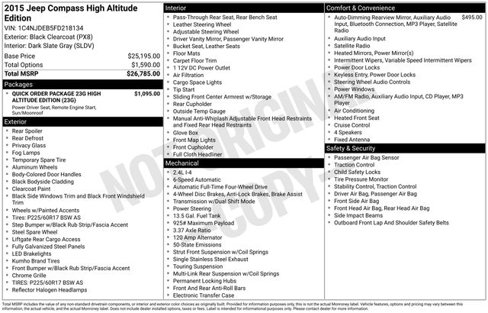 Used 2015 Jeep Compass High Altitude image 4