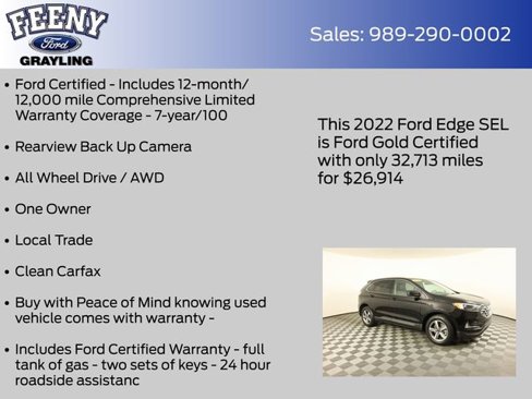 Certified 2022 Ford Edge SEL w/ Convenience Package image 5
