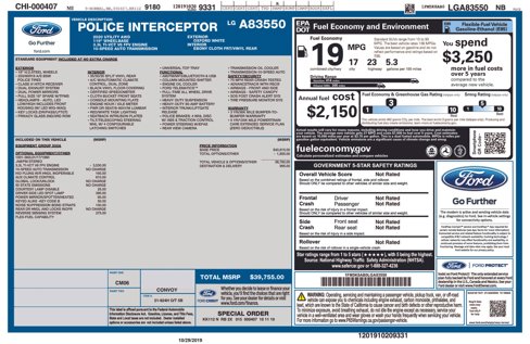 Used 2020 Ford Explorer 4WD Police Interceptor image 40