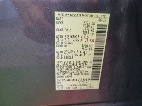 Used 2017 Nissan Murano S w/ Navigation Package image 33