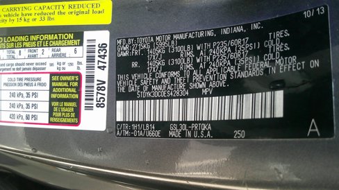 Used 2014 Toyota Sienna XLE image 43