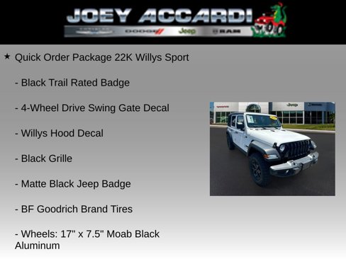 Used 2022 Jeep Wrangler Unlimited Sport image 9