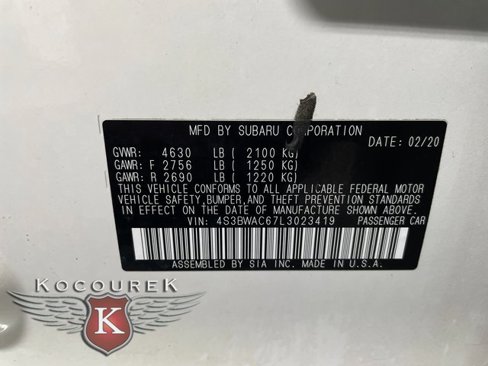 Used 2020 Subaru Legacy Premium image 26