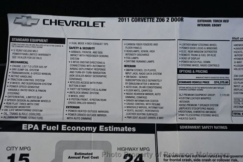 Used 2011 Chevrolet Corvette Z06 w/ Preferred Equipment Group image 55