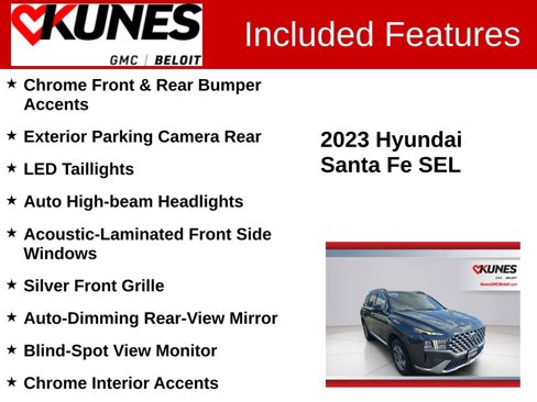 Used 2023 Hyundai Santa Fe SEL w/ Premium Package image 3