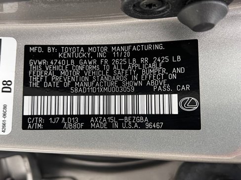 Used 2021 Lexus ES 250 w/ Premium Package image 25