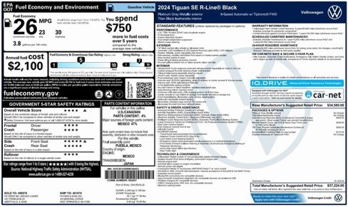 Used 2024 Volkswagen Tiguan SE R-Line image 4