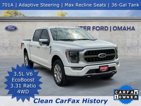Certified 2022 Ford F150 Platinum w/ Equipment Group 701A High image 1