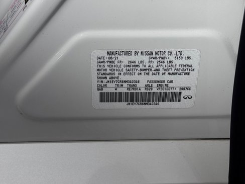 Certified 2022 INFINITI Q50 Sensory image 37