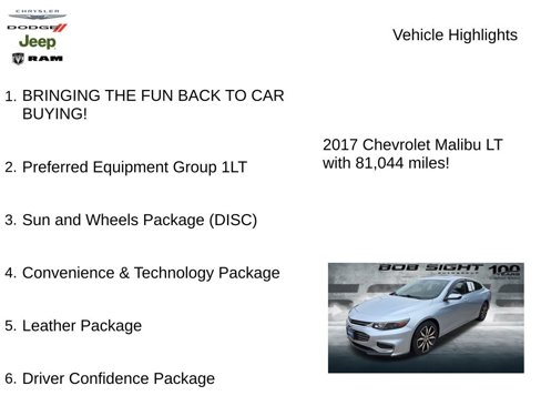 Used 2017 Chevrolet Malibu LT w/ Leather Package image 3
