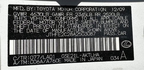 Used 2010 Lexus IS 350C image 19