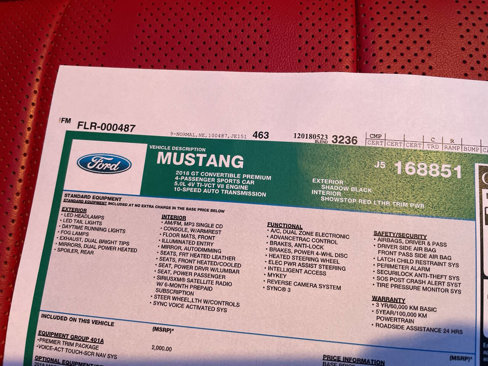 Used 2018 Ford Mustang GT Premium w/ GT Performance Package image 12