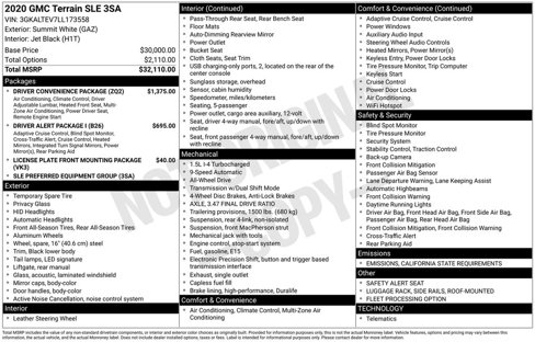 Used 2020 GMC Terrain SLE w/ Driver Convenience Package image 9