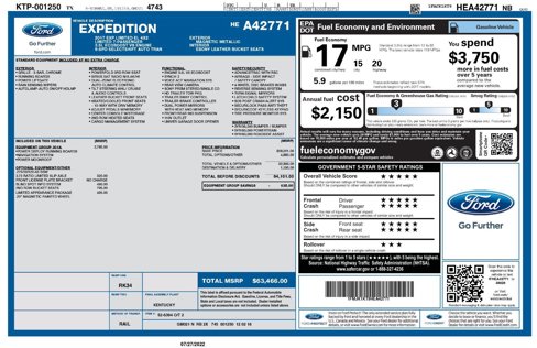 Used 2017 Ford Expedition EL Limited w/ Equipment Group 301A image 38