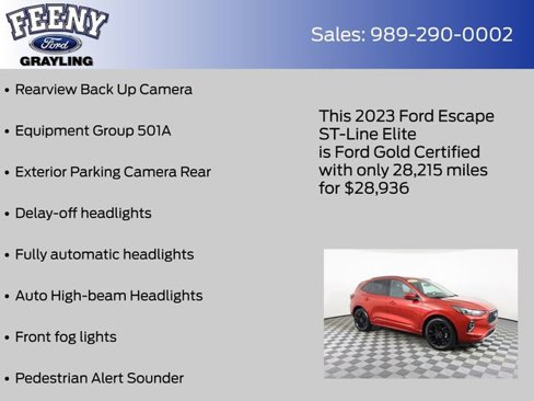 Certified 2023 Ford Escape ST-Line Elite image 5