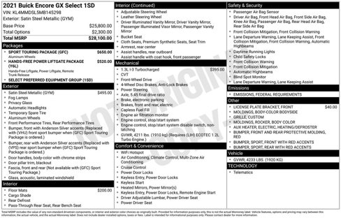 Used 2021 Buick Encore GX Select w/ Sport Touring Package image 7