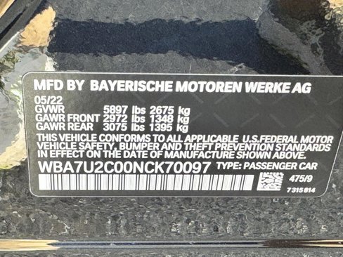 Used 2022 BMW 750i xDrive w/ Executive Package image 77