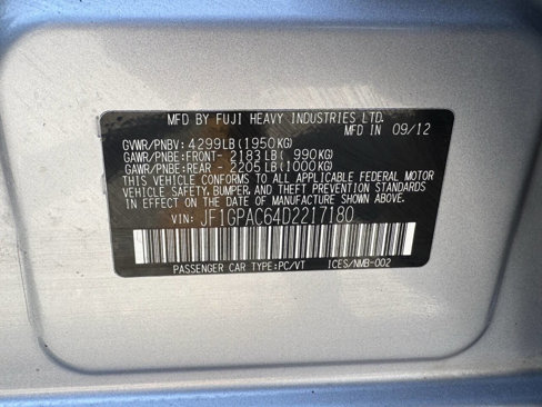 Used 2013 Subaru Impreza 2.0i Premium w/ All-Weather Pkg image 54