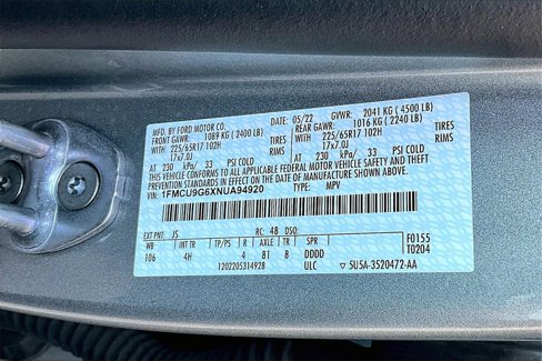 Certified 2022 Ford Escape SE image 31