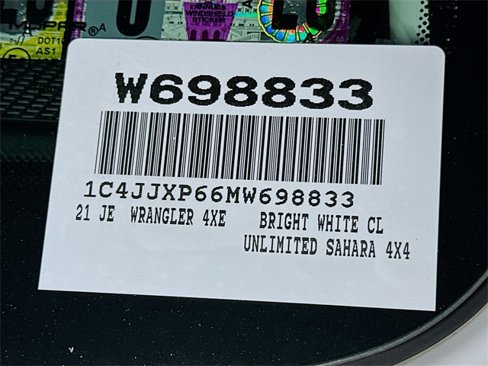 Certified 2021 Jeep Wrangler Unlimited Sahara w/ Cold Weather Group image 25