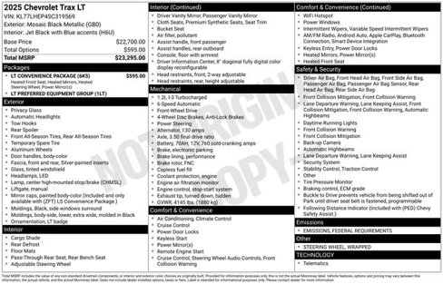 New 2025 Chevrolet Trax LT w/ LT Convenience Package image 4
