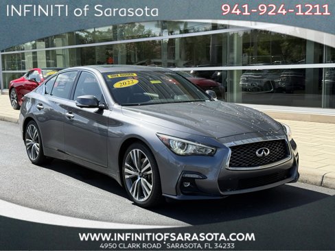 Certified 2022 INFINITI Q50 Sensory image 1