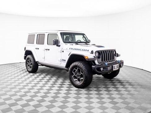 Used 2021 Jeep Wrangler Unlimited Rubicon 4xe w/ Steel Bumper Group image 8