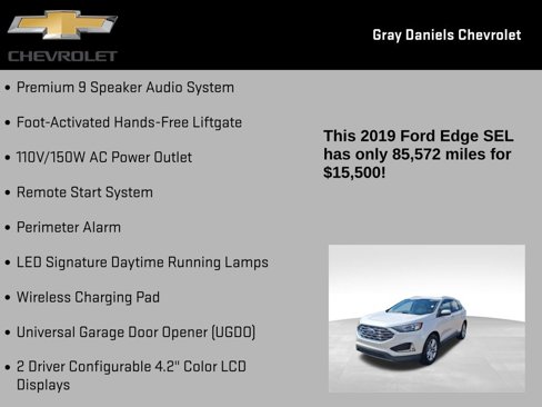 Used 2019 Ford Edge SEL w/ Equipment Group 201A image 16