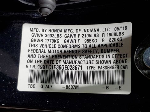 Used 2016 Honda Civic EX-T image 35