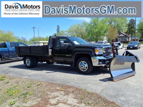 Used 2015 GMC Sierra 3500 4x4 Regular Cab w/ Snow Plow Prep Package image 1