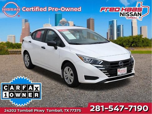 Certified 2024 Nissan Versa S w/ Trunk Package image 1