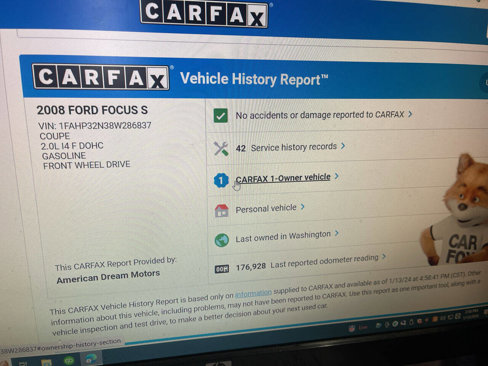 Used 2008 Ford Focus S image 7