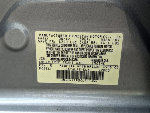 Used 2012 Nissan Versa S image 21