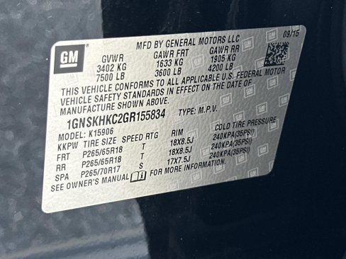 Used 2016 Chevrolet Suburban LT w/ Luxury Package image 31