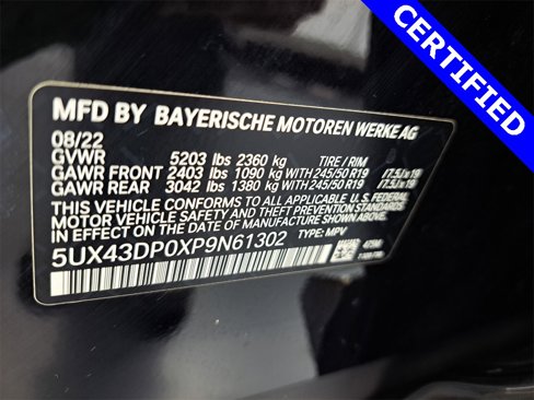 Certified 2023 BMW X3 sDrive30i w/ Convenience Package image 20
