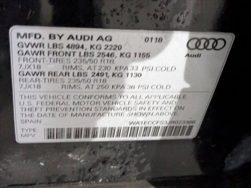 Used 2018 Audi Q3 2.0T Premium w/ Convenience Package image 16