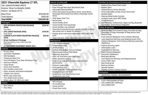 Used 2021 Chevrolet Equinox LT image 1