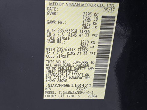 Used 2017 Nissan Murano SL w/ SL Technology Package image 36
