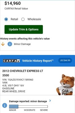 Used 2012 Chevrolet Express 3500 LT w/ LT Preferred Equipment Group image 4