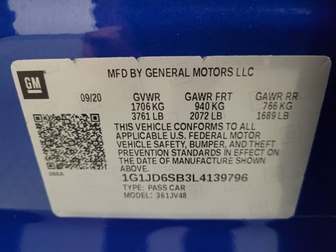 Used 2020 Chevrolet Sonic LT image 33