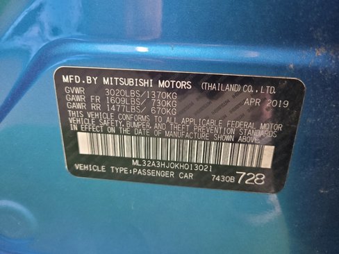 Used 2019 Mitsubishi Mirage RF image 33