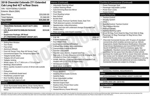 Used 2018 Chevrolet Colorado Z71 image 5