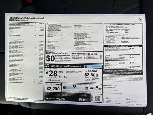 New 2026 BMW X1 xDrive28i w/ Technology Package image 32