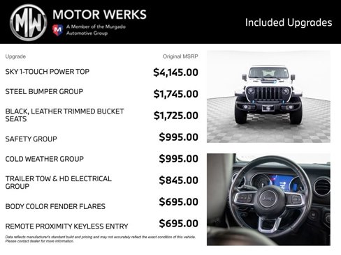 Used 2021 Jeep Wrangler Unlimited Rubicon 4xe w/ Steel Bumper Group image 4