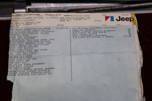 Used 1986 Jeep Grand Wagoneer image 84
