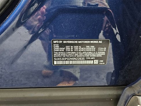 Used 2022 BMW X3 xDrive30i w/ Premium Package 2 image 13