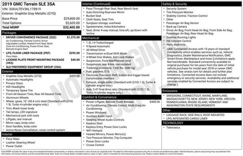 Used 2019 GMC Terrain SLE w/ Driver Convenience Package image 30