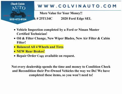 Used 2020 Ford Edge SEL image 2