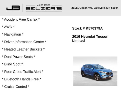 Used 2016 Hyundai Tucson Limited image 2