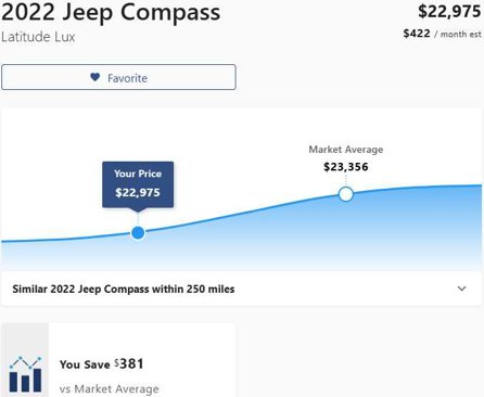 Used 2022 Jeep Compass Latitude image 3